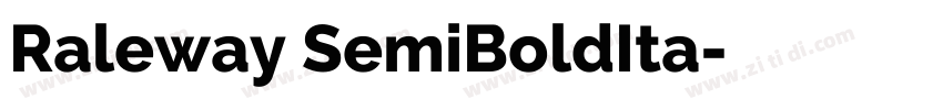 Raleway SemiBoldIta字体转换